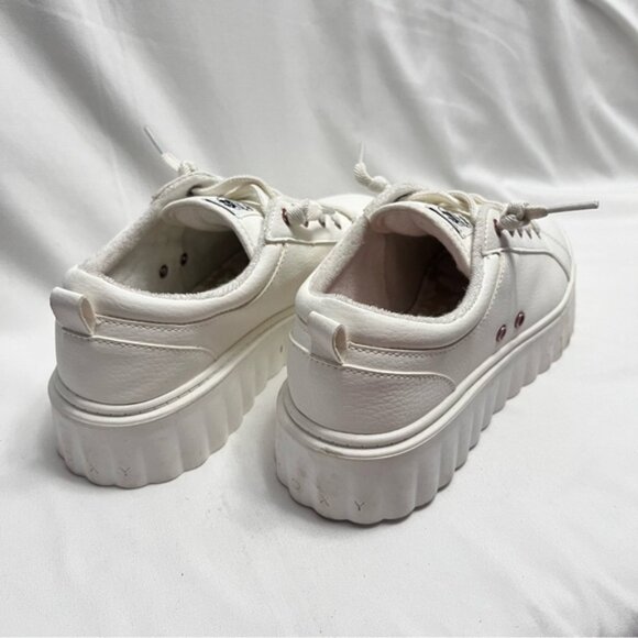 Roxy Chunky Platform Sneakers White & Rose Gold Size 10 - Picture 3 of 13